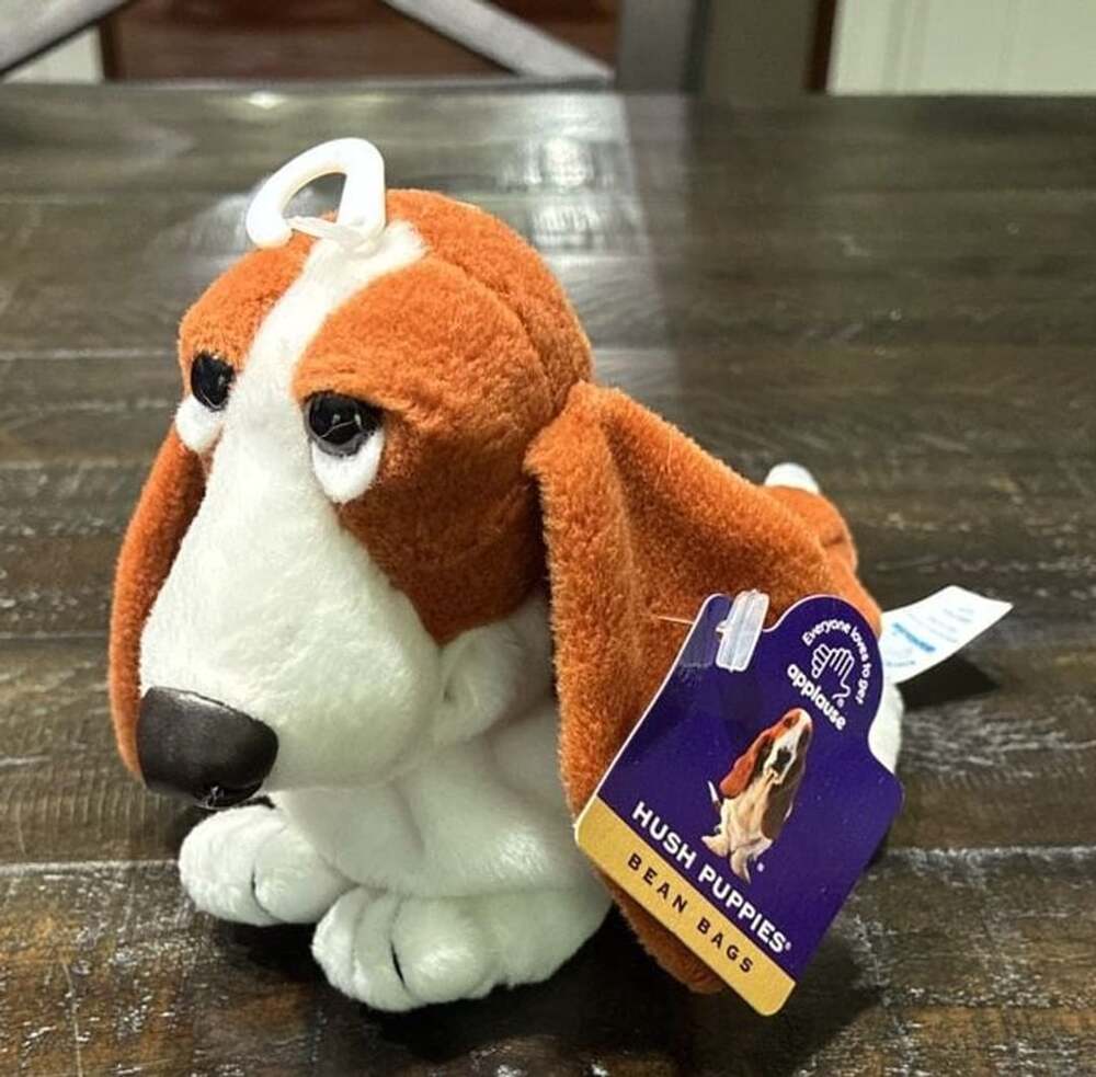 Applause Hush Puppies Bean Bags Basset Hound Dog Plush